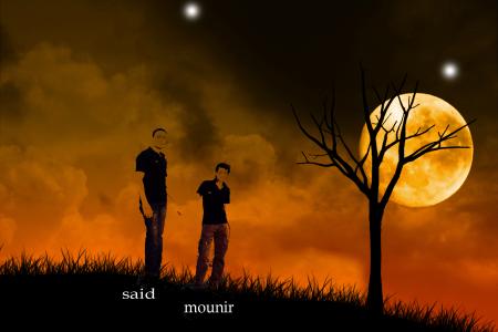 c'est moi et mon ami mounir